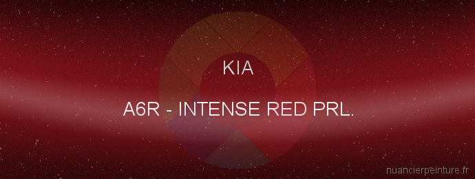 Peinture Kia A6R Intense Red Prl.