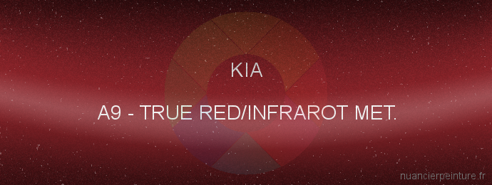 Peinture Kia A9 True Red/infrarot Met.