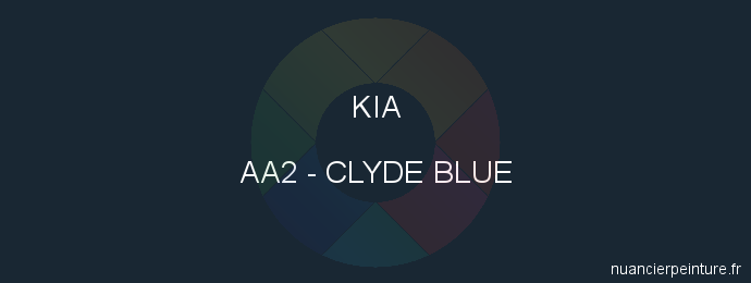 Peinture Kia AA2 Clyde Blue