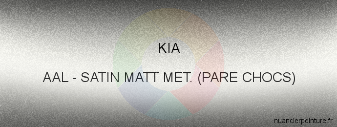 Peinture Kia AAL Satin Matt Met. (pare Chocs)