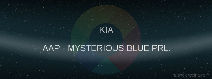 Peinture Kia AAP Mysterious Blue Prl.