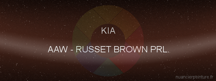 Peinture Kia AAW Russet Brown Prl.