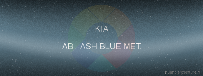 Peinture Kia AB Ash Blue Met.