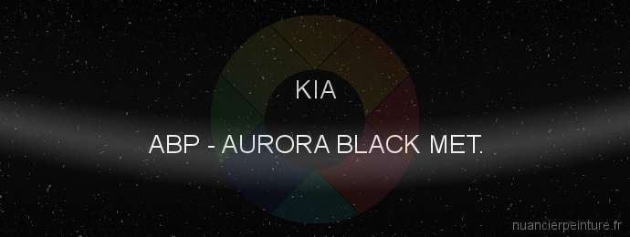 Peinture Kia ABP Aurora Black Met.