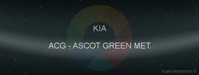 Peinture Kia ACG Ascot Green Met.