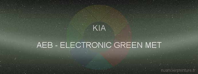 Peinture Kia AEB Electronic Green Met