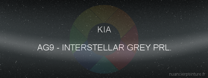 Peinture Kia AG9 Interstellar Grey Prl.