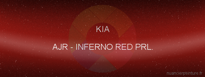 Peinture Kia AJR Inferno Red Prl.