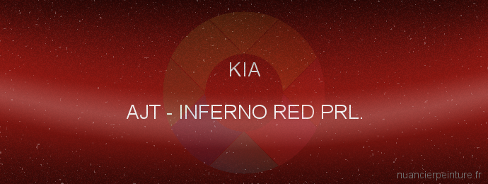Peinture Kia AJT Inferno Red Prl.