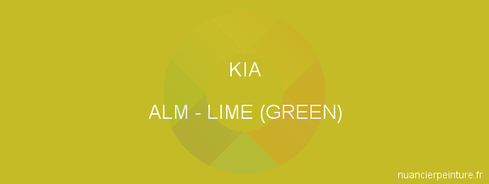 Peinture Kia ALM Lime (green)