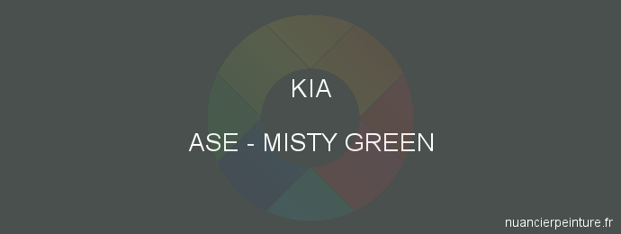 Peinture Kia ASE Misty Green