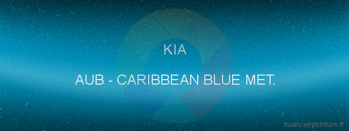Peinture Kia AUB Caribbean Blue Met.