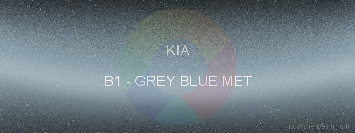 Peinture Kia B1 Grey Blue Met.