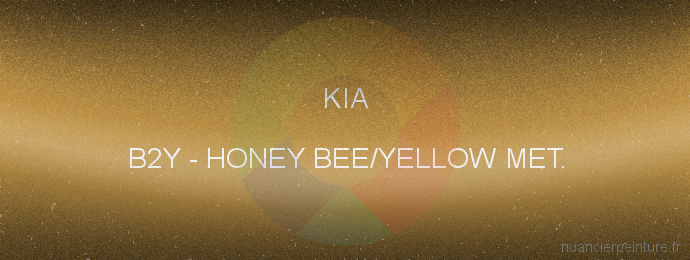 Peinture Kia B2Y Honey Bee/yellow Met.