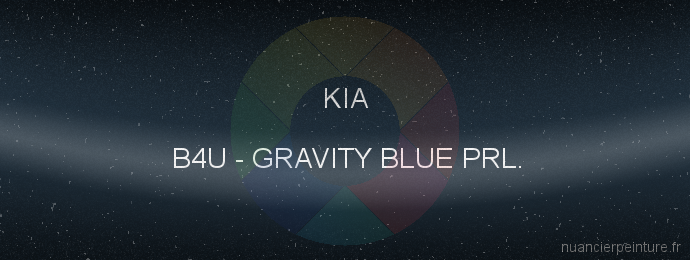 Peinture Kia B4U Gravity Blue Prl.