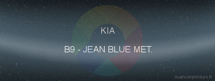 Peinture Kia B9 Jean Blue Met.