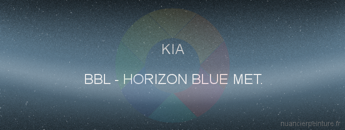 Peinture Kia BBL Horizon Blue Met.
