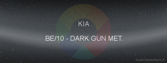 Peinture Kia BE/10 Dark Gun Met.