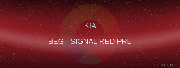 Peinture Kia BEG Signal Red Prl.