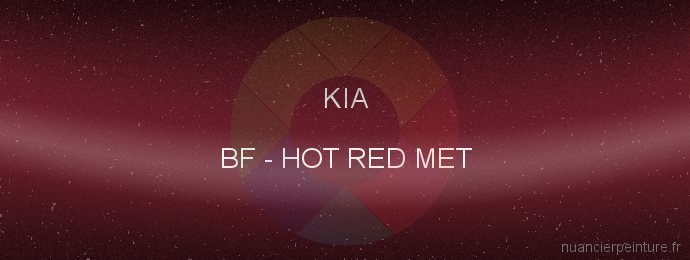 Peinture Kia BF Hot Red Met