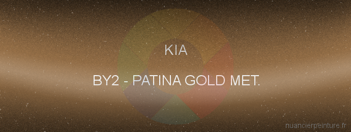 Peinture Kia BY2 Patina Gold Met.
