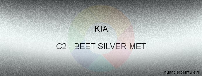 Peinture Kia C2 Beet Silver Met.