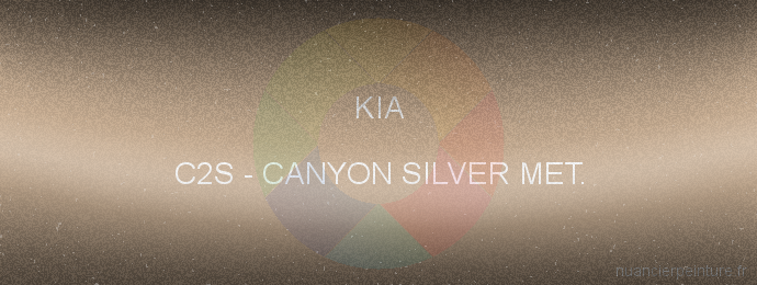 Peinture Kia C2S Canyon Silver Met.