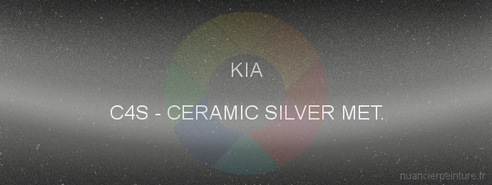 Peinture Kia C4S Ceramic Silver Met.