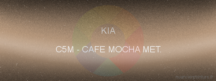 Peinture Kia C5M Cafe Mocha Met.