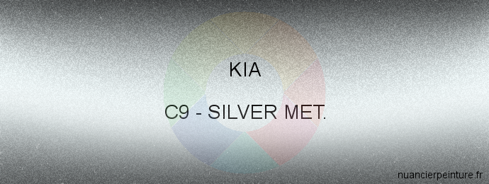 Peinture Kia C9 Silver Met.