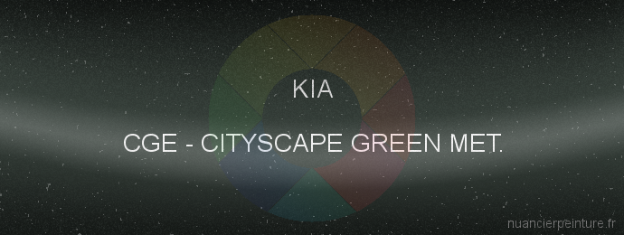 Peinture Kia CGE Cityscape Green Met.