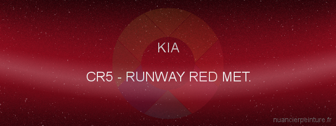 Peinture Kia CR5 Runway Red Met.