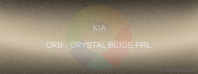 Peinture Kia CRB Crystal Beige Prl.