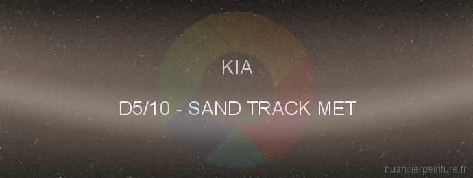 Peinture Kia D5/10 Sand Track Met