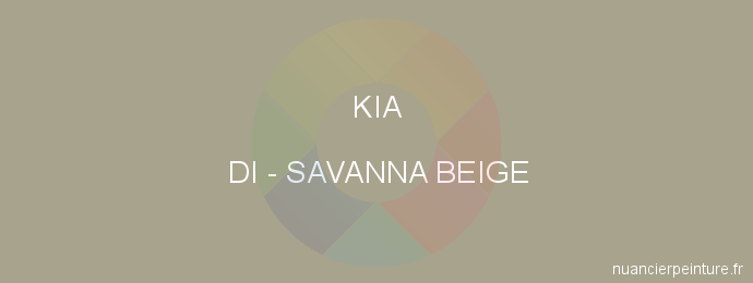 Peinture Kia DI Savanna Beige
