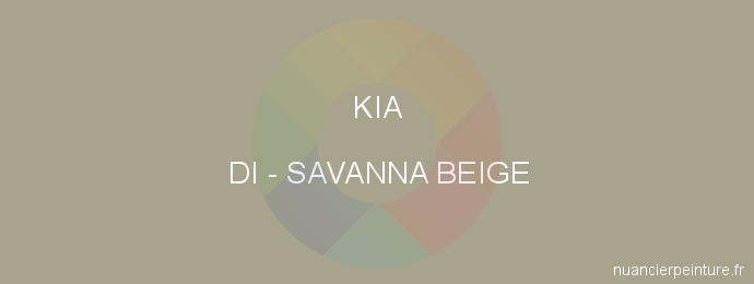 Peinture Kia DI Savanna Beige Met.