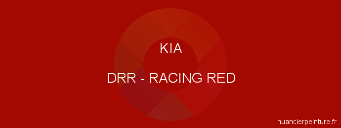 Peinture Kia DRR Racing Red