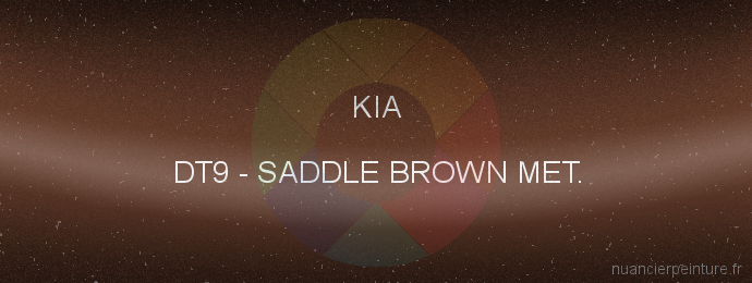 Peinture Kia DT9 Saddle Brown Met.