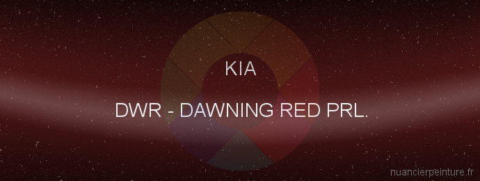 Peinture Kia DWR Dawning Red Prl.