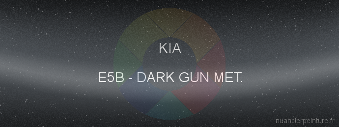Peinture Kia E5B Dark Gun Met.