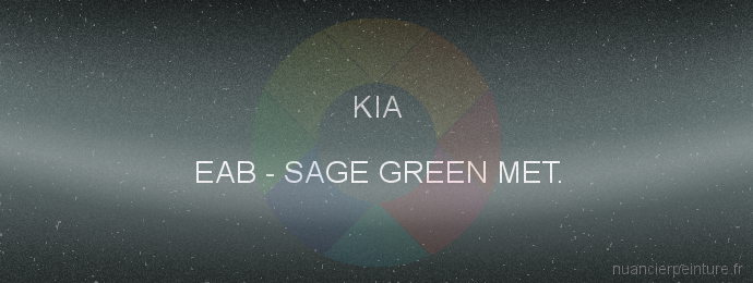 Peinture Kia EAB Sage Green Met.