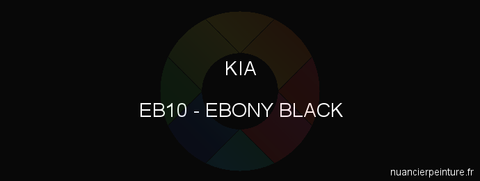 Peinture Kia EB10 Ebony Black