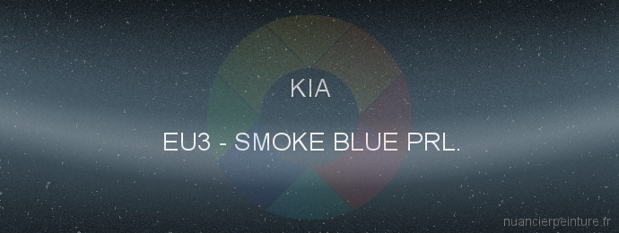 Peinture Kia EU3 Smoke Blue Prl.