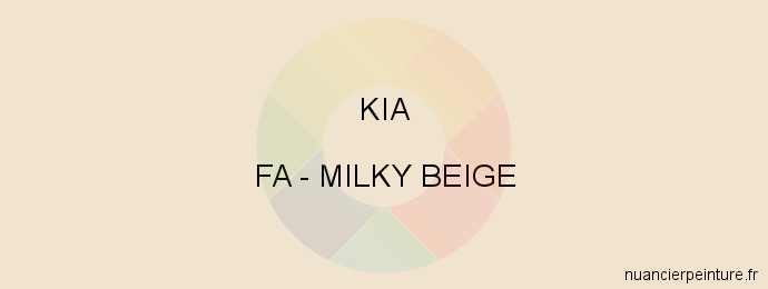 Peinture Kia FA Milky Beige