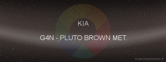 Peinture Kia G4N Pluto Brown Met.