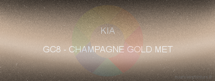 Peinture Kia GC8 Champagne Gold Met