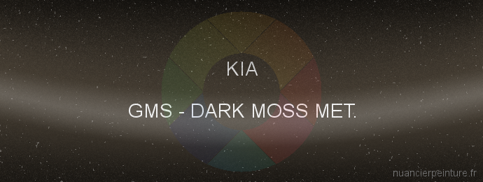 Peinture Kia GMS Dark Moss Met.