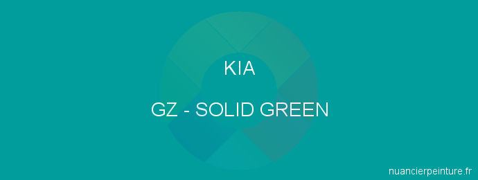Peinture Kia GZ Solid Green