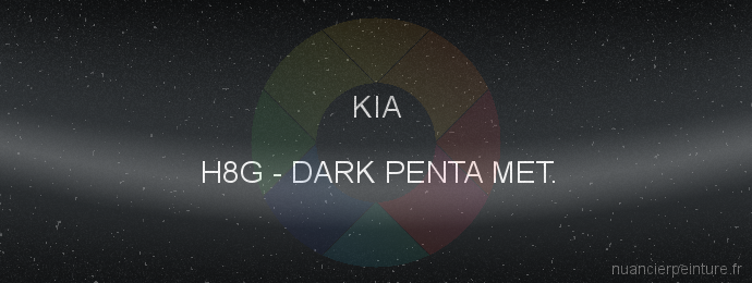 Peinture Kia H8G Dark Penta Met.