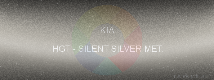 Peinture Kia HGT Silent Silver Met.